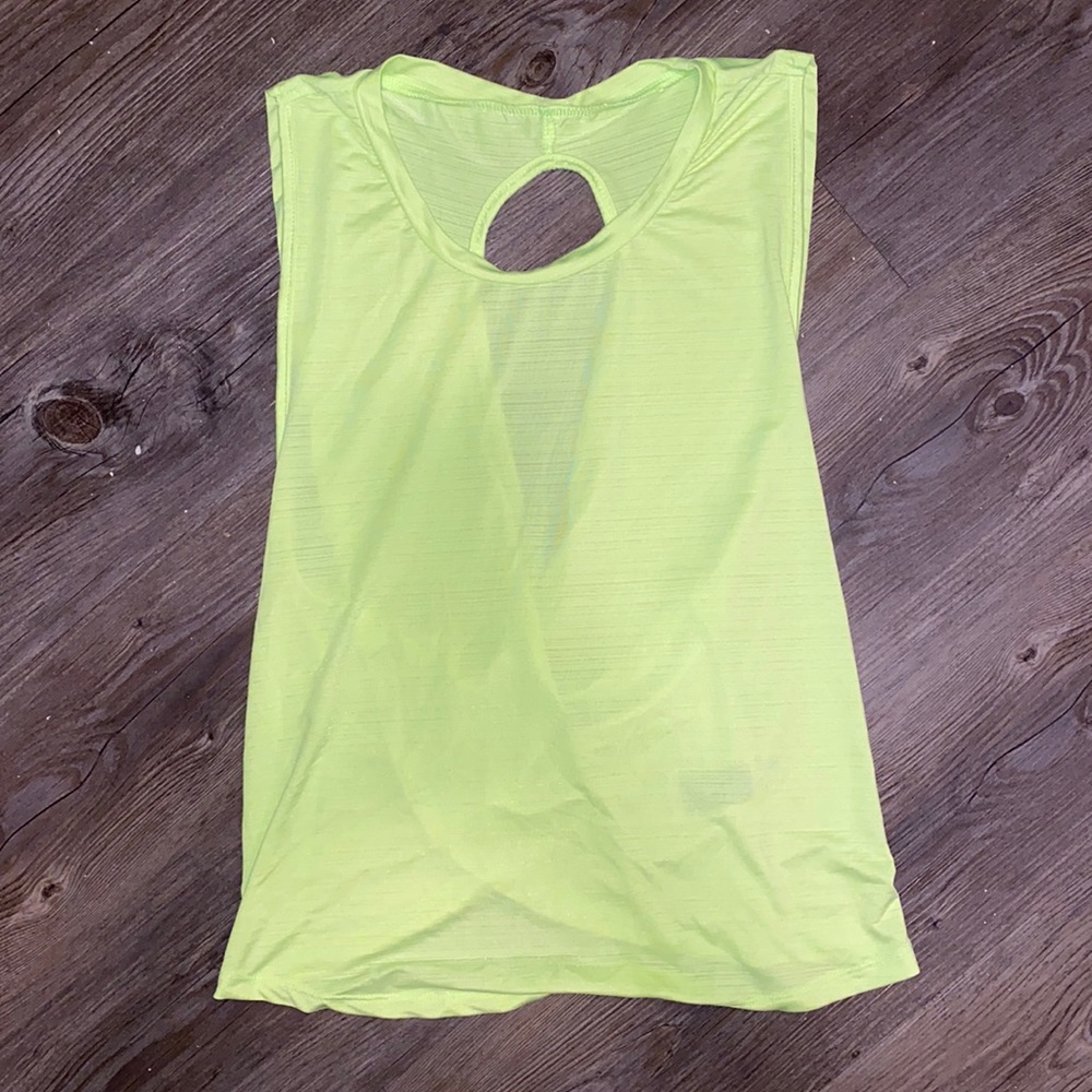 SHEIN lime green tank (M)